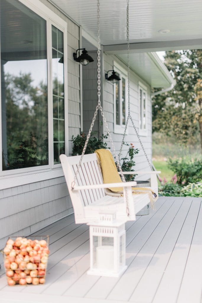 fall front porch decor