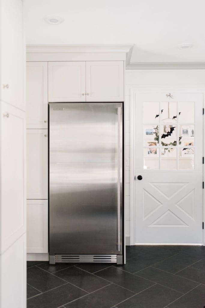 Extra freezer and pantry storage in the mudroom
