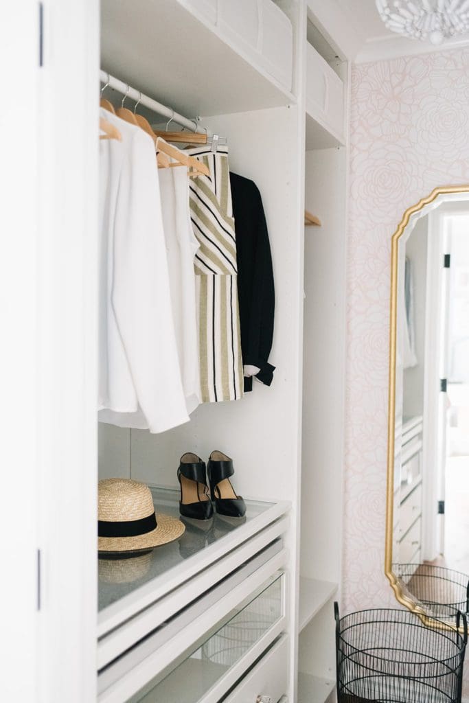 A small walk in closet