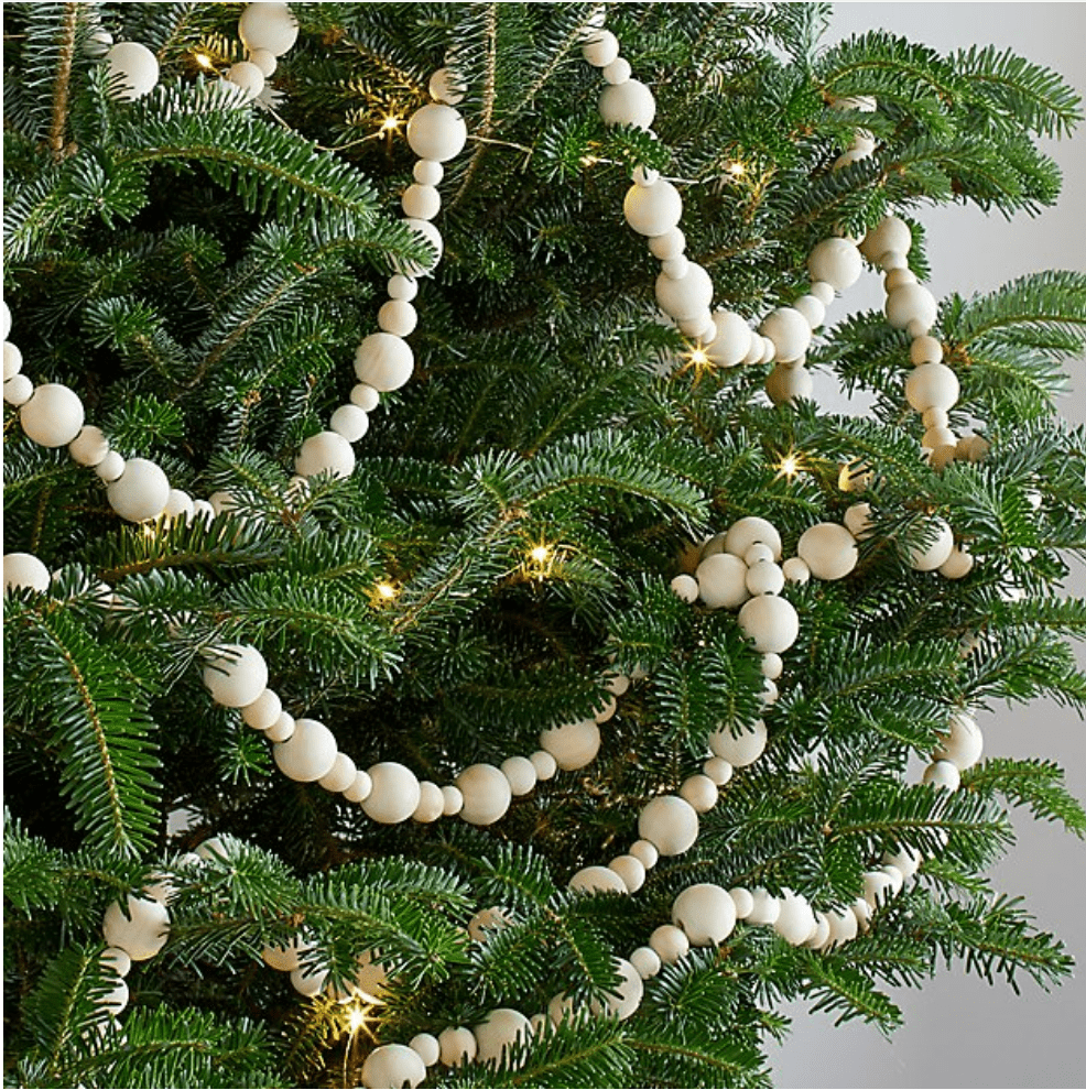 Wooden bead garland