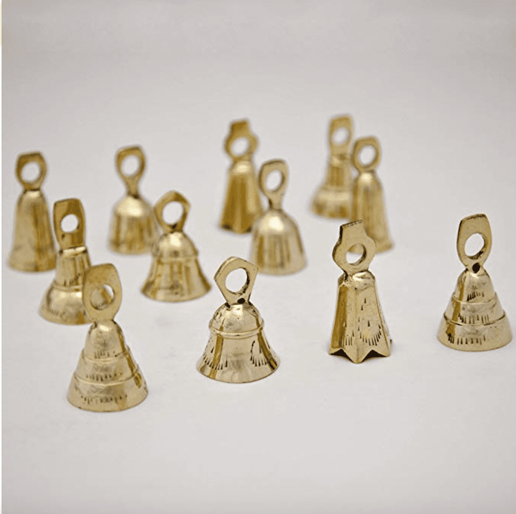 mini brass bells
