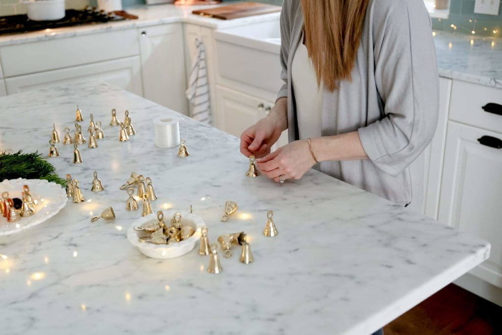 make a brass bell garland