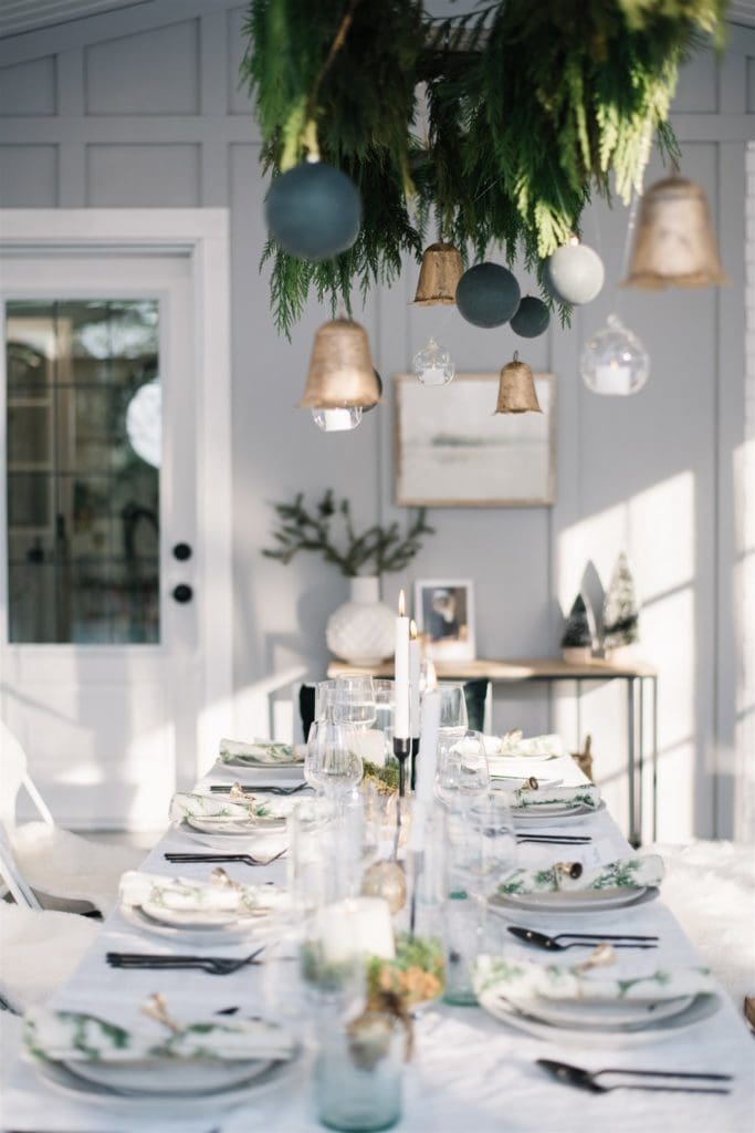 Scandinavian Christmas tablescape