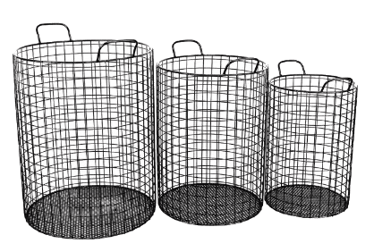large metal baskets