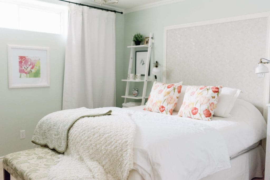 Farmhouse style guestroom