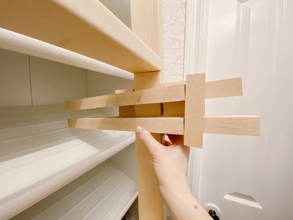 using a jig to mark ladder rungs