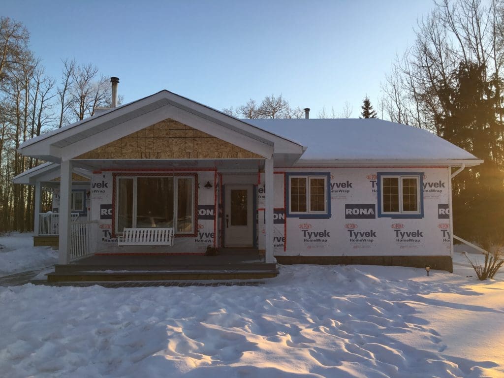 house ready to be sided