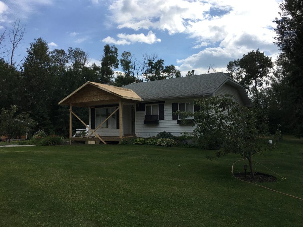 front porch addition on small bungalow