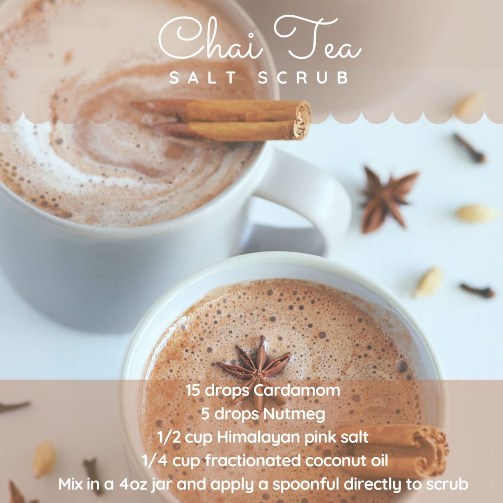 chair tea salt scrub recipe