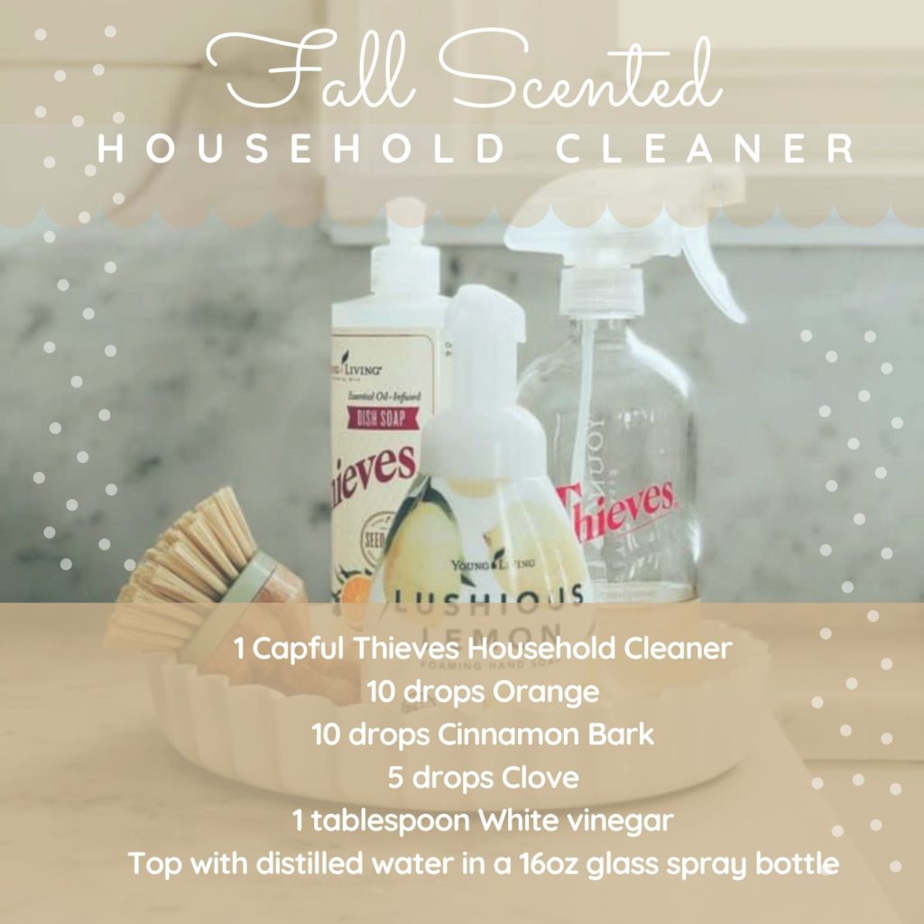 fall scented household cleaner recipe