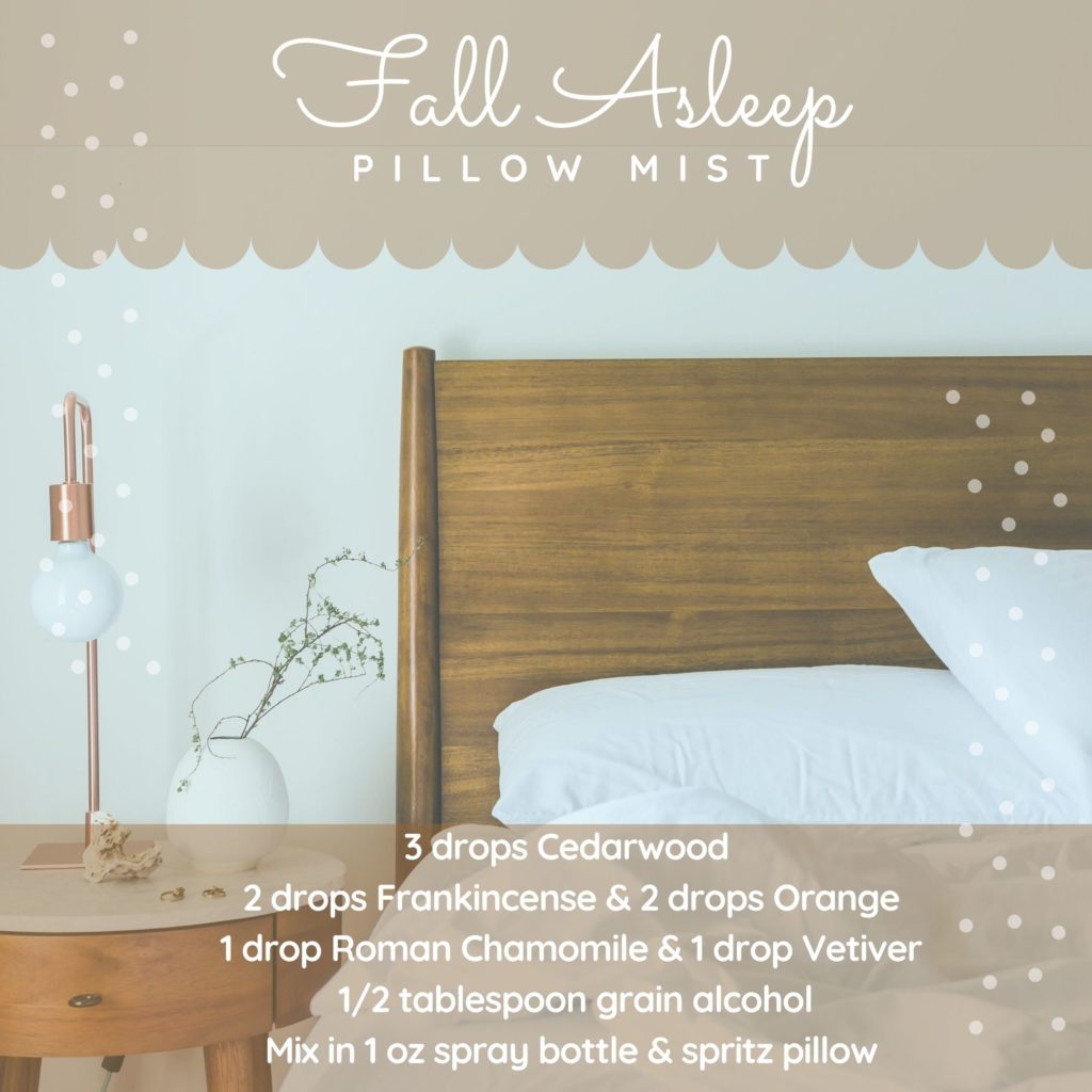 fall asleep pillow mist recipe
