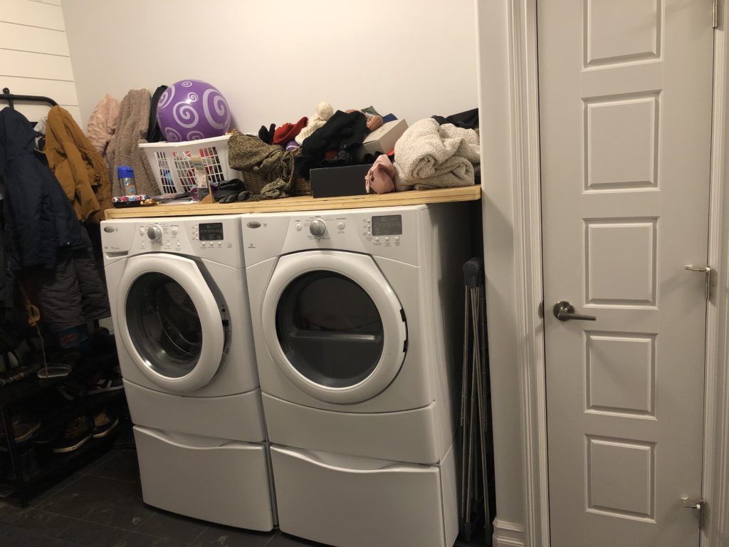Washer and dryer in un renovated space