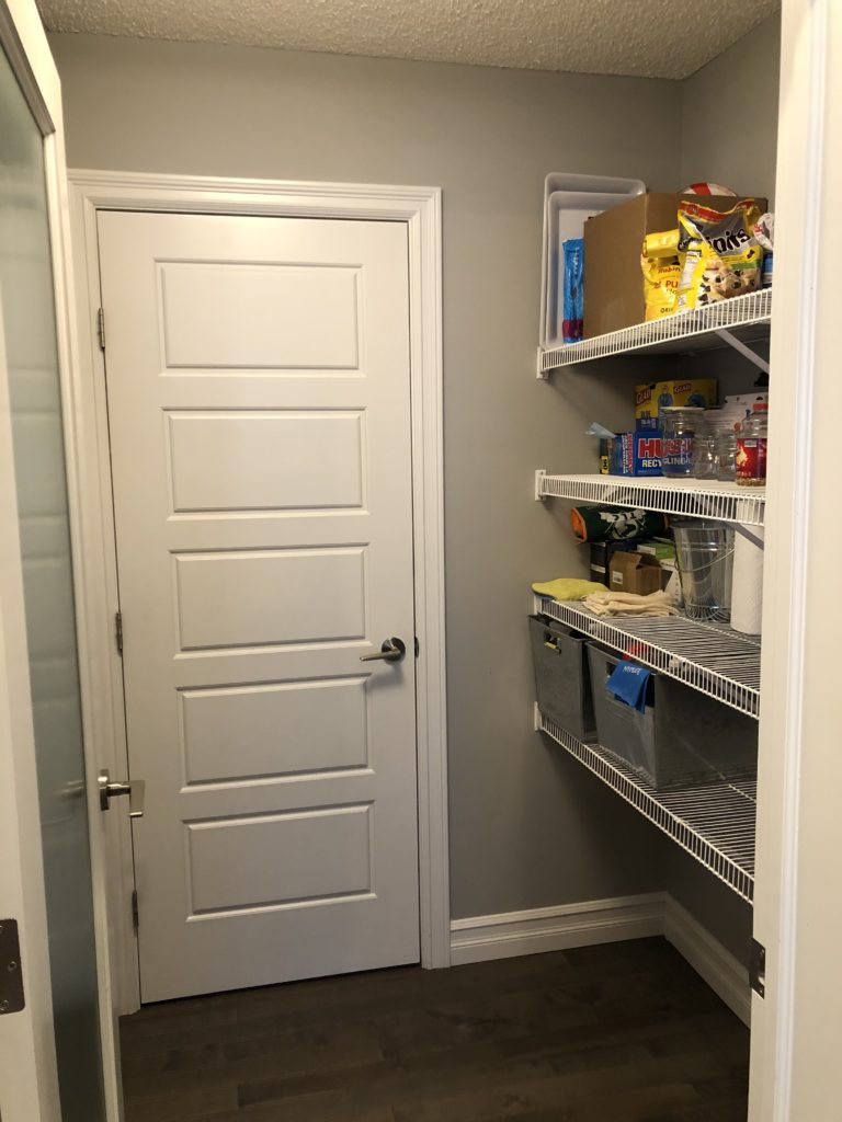 Pantry space before renovation