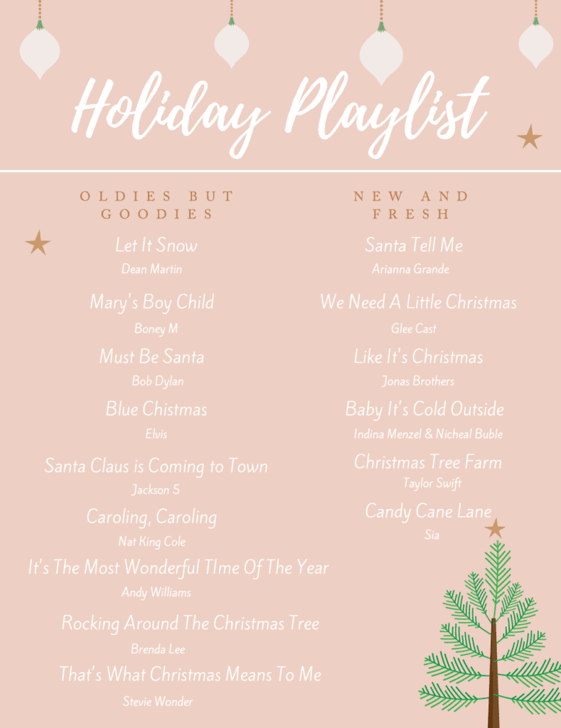 holiday playlist graphic