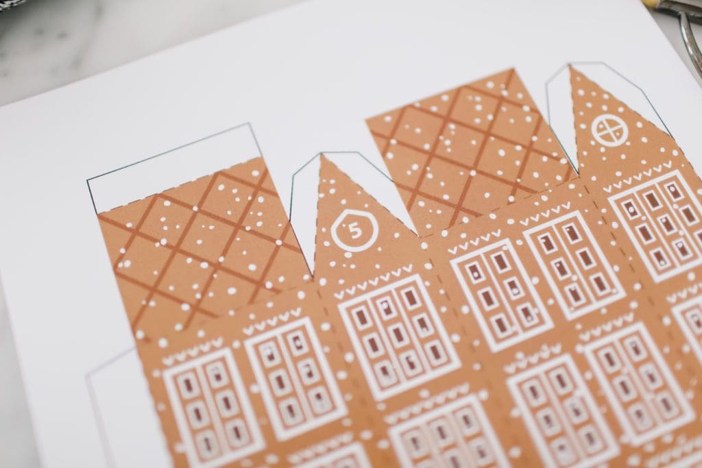 Gingerbread house pattern