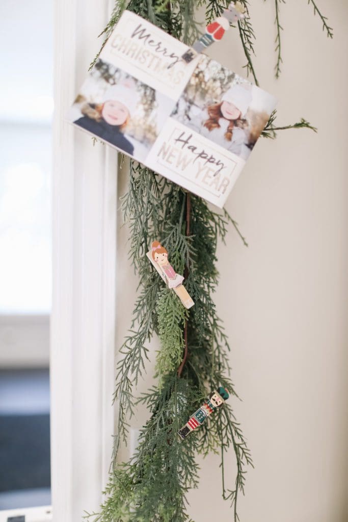 Christmas card garland