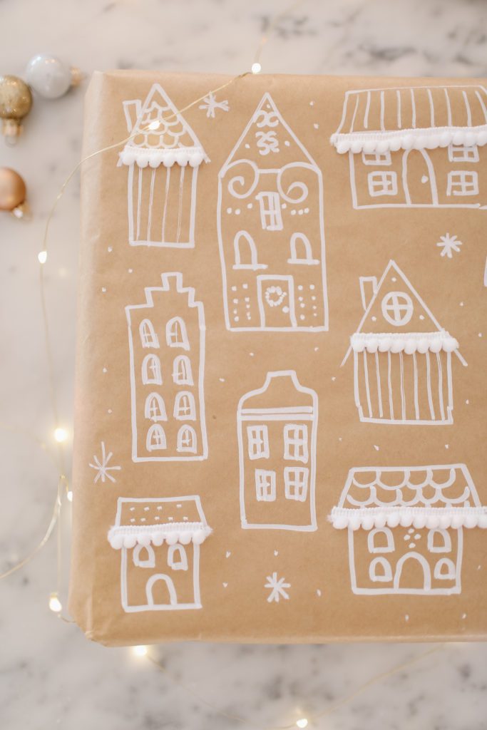 Gingerbread gift wrap