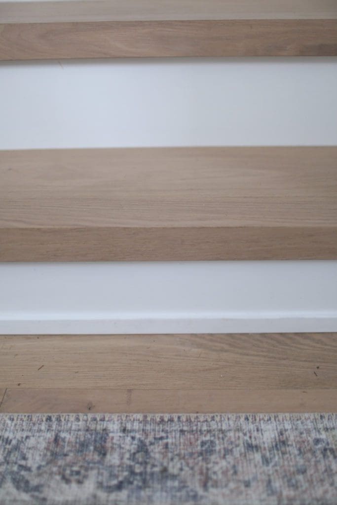 white oak stair treads