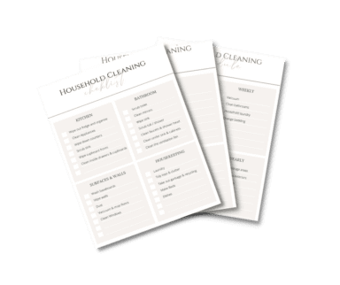 Free Printable Cleaning Charts - The Ginger Home