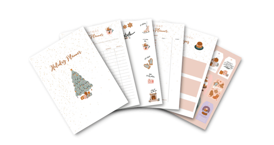 Christmas planner printable sheets