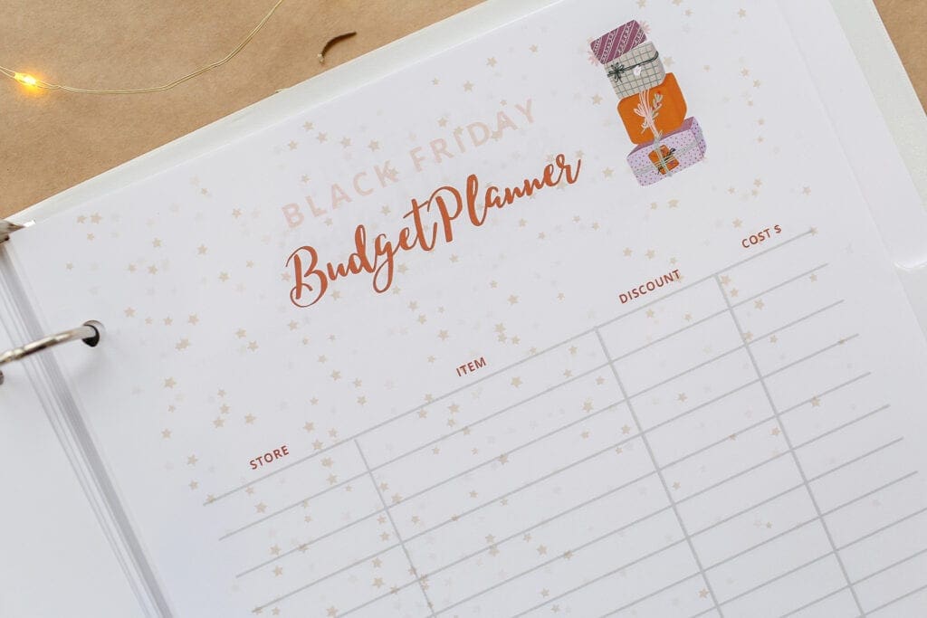 christmas budget planner